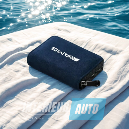 Porte-Cartes Style Mercedes-Benz AMG Accessoire Daim Synthétique